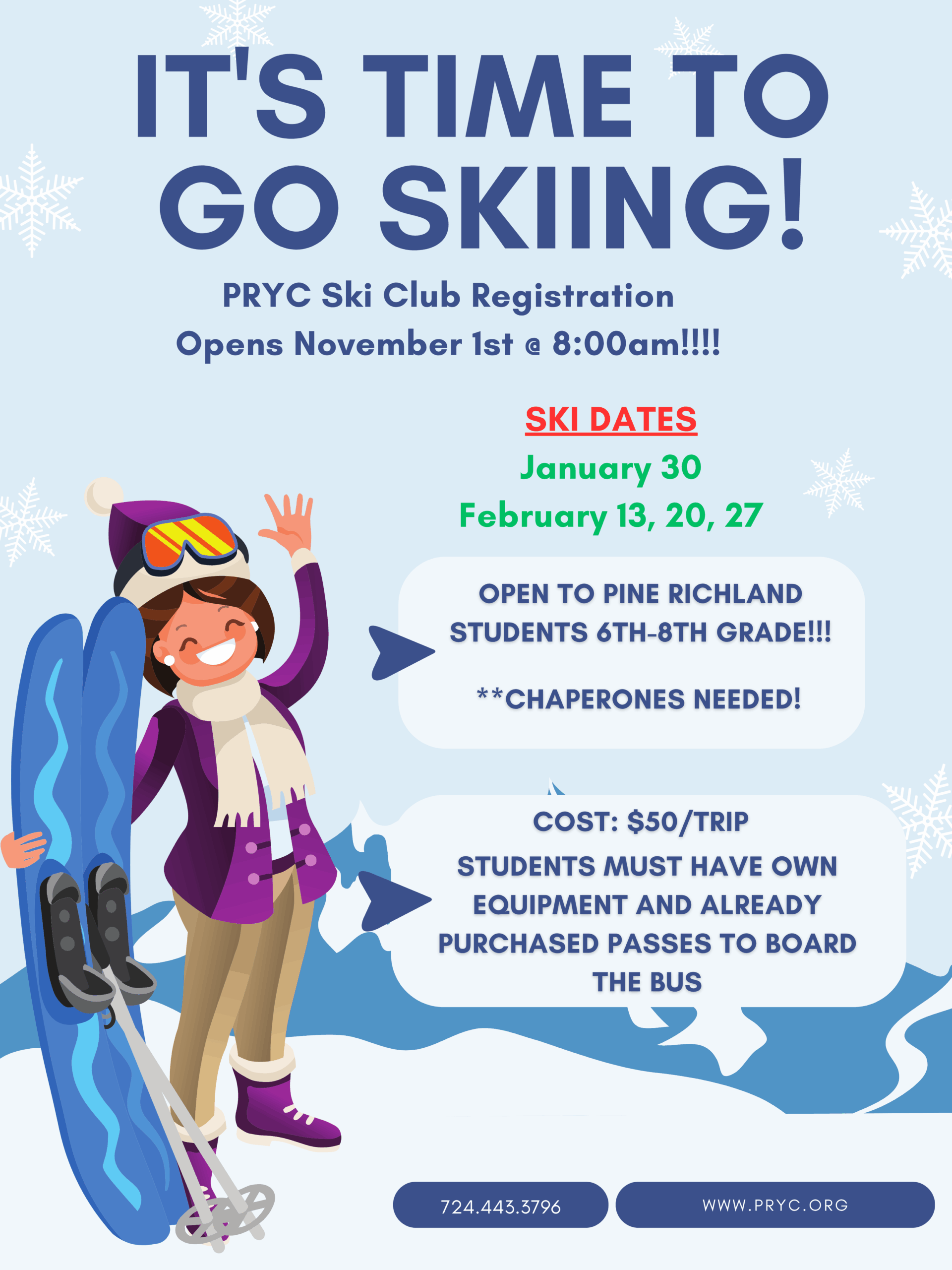 Ski Flier 2026 Ski Club Flyer 2025